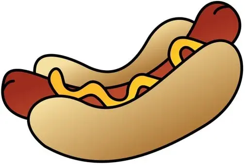 Perrito caliente o hot dog con mostaza